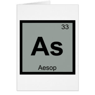Als - Aesopus Fabels Chemie Periodiek Systeem Symb