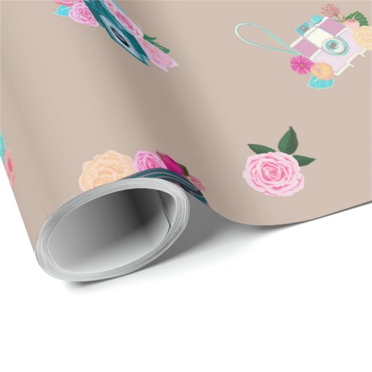 als Afbeelding  camera's Cadeaupapier (Rol Hoek)