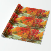 als Afbeelding valt het landschap uit Cadeaupapier (Uitgerold)