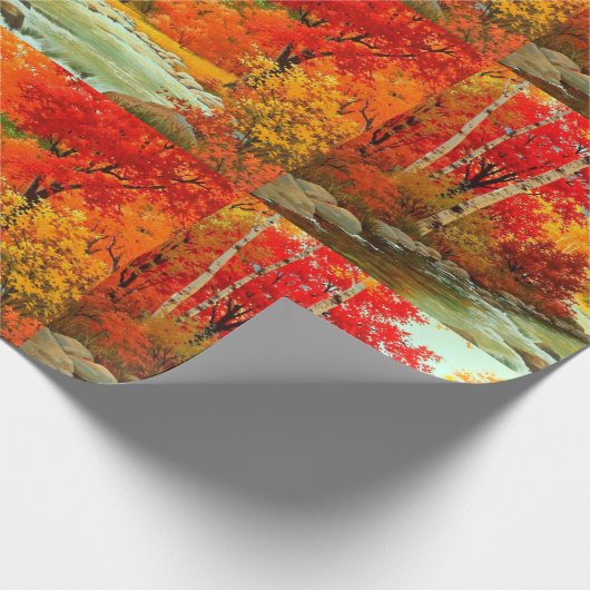 als Afbeelding valt het landschap uit Cadeaupapier (Hoek)