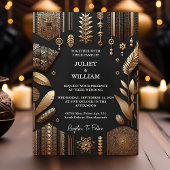 Als Afrikaanse Ghana Brown Traditionele Nigeria Br Magnetische Uitnodiging