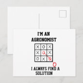 Als agronoom vind ik altijd een oplossing   briefkaart (Voorkant / Achterkant)