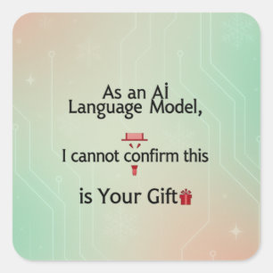 Als AI-taalmodel kan ik deze GIF niet bevestigen Vierkante Sticker