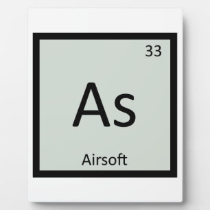 Als - Airsoft Sport Chemie Periodiek Systeem Fotoplaat
