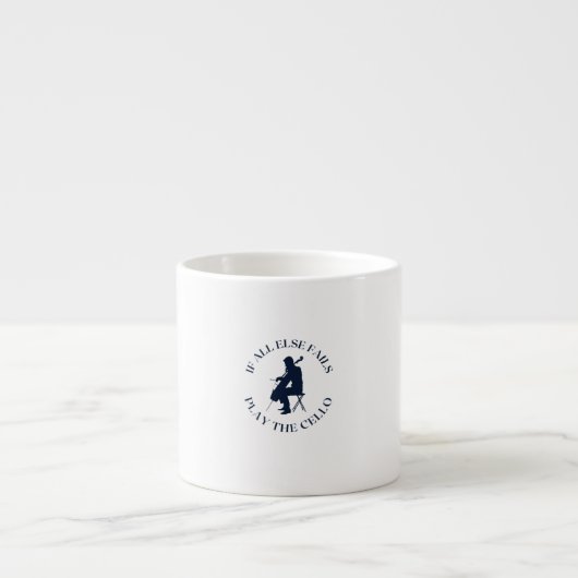 Als al anders ontbreekt speel de cello espresso kop (Voorkant)