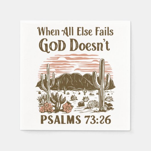 Als al het andere faalt, doet God dat niet Servet (Voorkant)