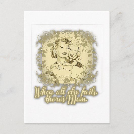 Als al het andere faalt, is er mama briefkaart (Voorkant)