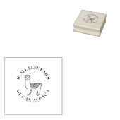 Als al het andere ontbreekt krijg een alpaca rubberstempel (Gestempeld)