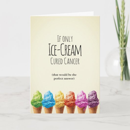 Als alleen ijs kanker kon genezen kaart (Voorkant)