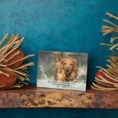 Als alleen liefde Aangepaste Honden Herdenking Fot Fotoplaat (Zijkant)