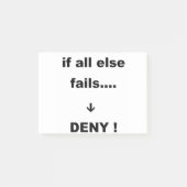 als alles anders faalt post-it® notes (Voorkant)