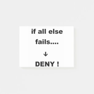 als alles anders faalt post-it® notes