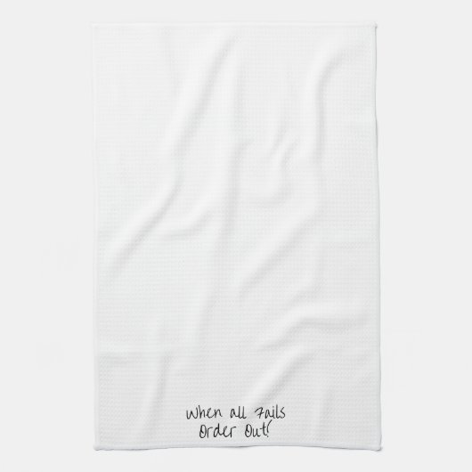 Als alles mislukt, beveel dan keukenhanddoek uit (Verticaal)