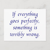 Als alles perfect gaat, briefkaart (Voorkant)