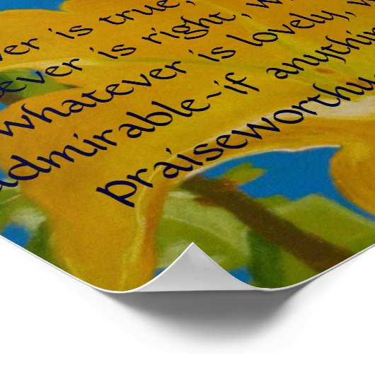 Als alles uitstekend of prijzenswaardig is poster (Hoek)