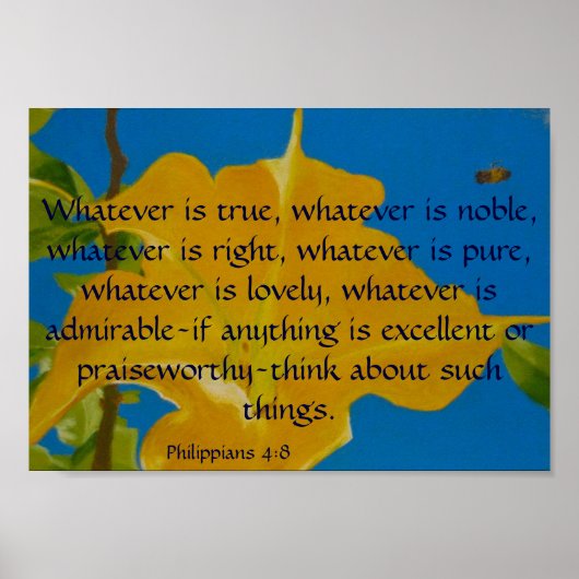 Als alles uitstekend of prijzenswaardig is poster (Voorkant)