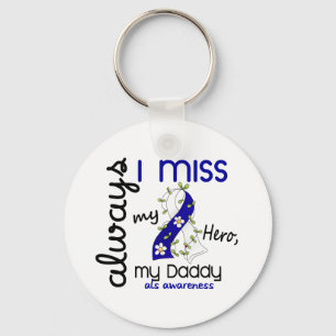 ALS Altijd Miss Mijn papa 3 Sleutelhanger