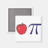 Als Amerikaans als Apple Pi Magneet (Voorkant / Achterkant)