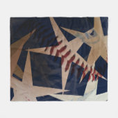 Als Amerikaans als..... Fleece Deken (Voorkant (Horizontaal))