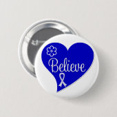 ALS Amyotrofe laterale sclerose Geloof hart Ronde Button 5,7 Cm (Voorkant /achterkant)