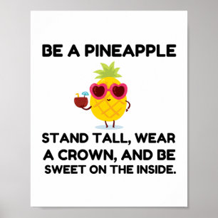 Als ananas draag poster