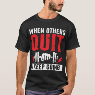 „Als Anderen Stoppen, Ga Ik Door” Motiverend T-shirt