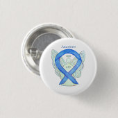 ALS Angel Awareness Ribbon Custom Art Pin Ronde Button 3,2 Cm (Voorkant /achterkant)