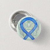 ALS Angel Awareness Ribbon Custom Art Pin Ronde Button 3,2 Cm (Voorkant /achterkant)