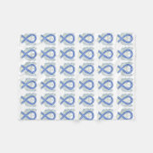 ALS Angel Awareness Ribbon Soft Blankets Fleece Deken (Voorkant (Horizontaal))