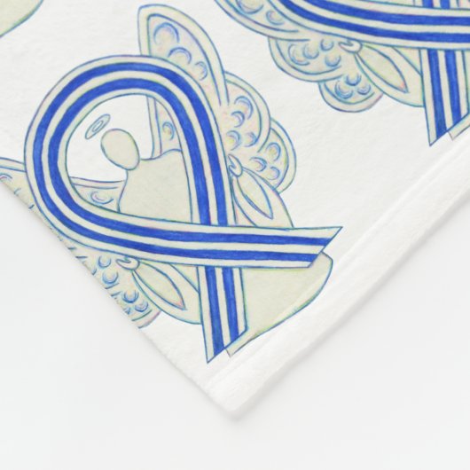 ALS Angel Awareness Ribbon Soft Blankets Fleece Deken (Hoek)
