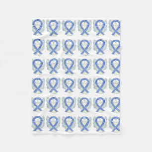 ALS Angel Awareness Ribbon Soft Blankets Fleece Deken