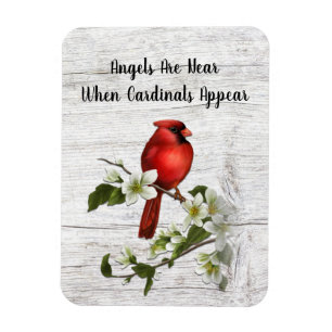Als Angels dichtbij zijn, verschijnen kardinalen Magneet