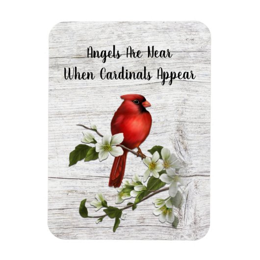 Als Angels dichtbij zijn, verschijnen kardinalen Magneet (Verticaal)