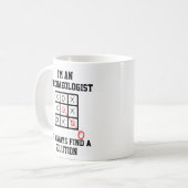 Als archeoloog vind ik altijd een oplossing Mok (Voorkant links)