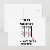 Als architect vind ik altijd een oplossing  ansich briefkaart (Voorkant / Achterkant)