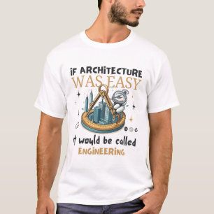 Als architectuur makkelijk was t-shirt