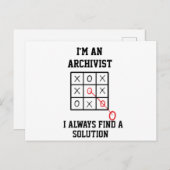 Als archivaris vind ik altijd een oplossing Postc Briefkaart (Voorkant / Achterkant)