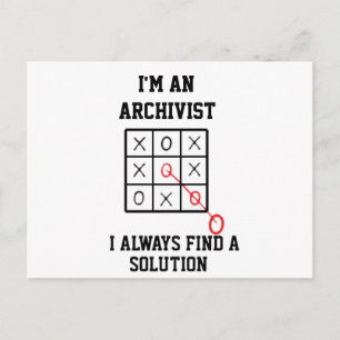 Als archivaris vind ik altijd een oplossing  Postc Briefkaart