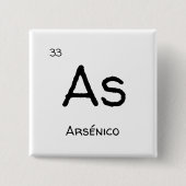 Als Arseen Vierkante Button 5,1 Cm (Voorkant)
