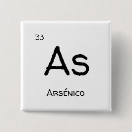 Als Arseen Vierkante Button 5,1 Cm