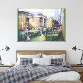 Als Art zich ontkent, dan zal Grace het overdragen Canvas Afdruk (Insitu (Slaapkamer))