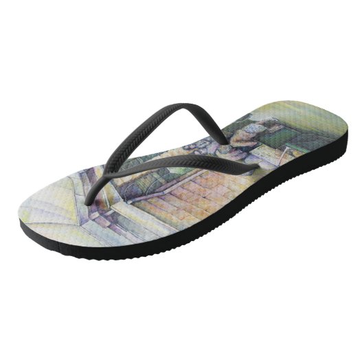 Als Art zich ontkent, dan zal Grace het overdragen Teenslippers (Schuin)