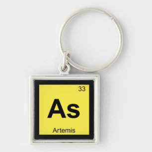 Als - Artemis Godin Chemie Periodiek Systeem Sleutelhanger