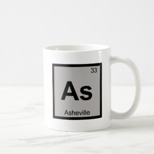 Als - Asheville North Carolina Chemie Symbool Koffiemok