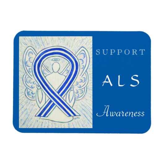 ALS Awareness Angel Custom Magnet Magneet (Horizontaal)