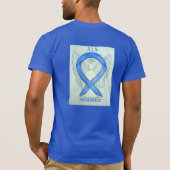 ALS Awareness Blue Ribbon Angel Custom T-shirt (Achterkant)