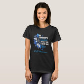 Als Awareness Blue Ribbon Sunflower T-shirt (Voorkant volledig)