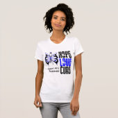 ALS Awareness Hope Love Cure T-shirt (Voorkant volledig)