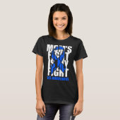 ALS Awareness Month Blue Ribbon Moms Fight May Sup T-shirt (Voorkant volledig)