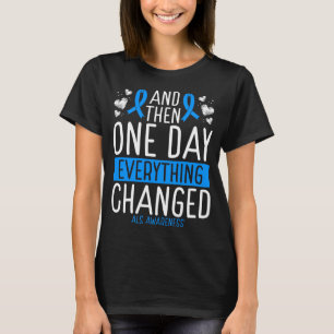 ALS Awareness Ribbon ALS Warrior Fighter T-shirt